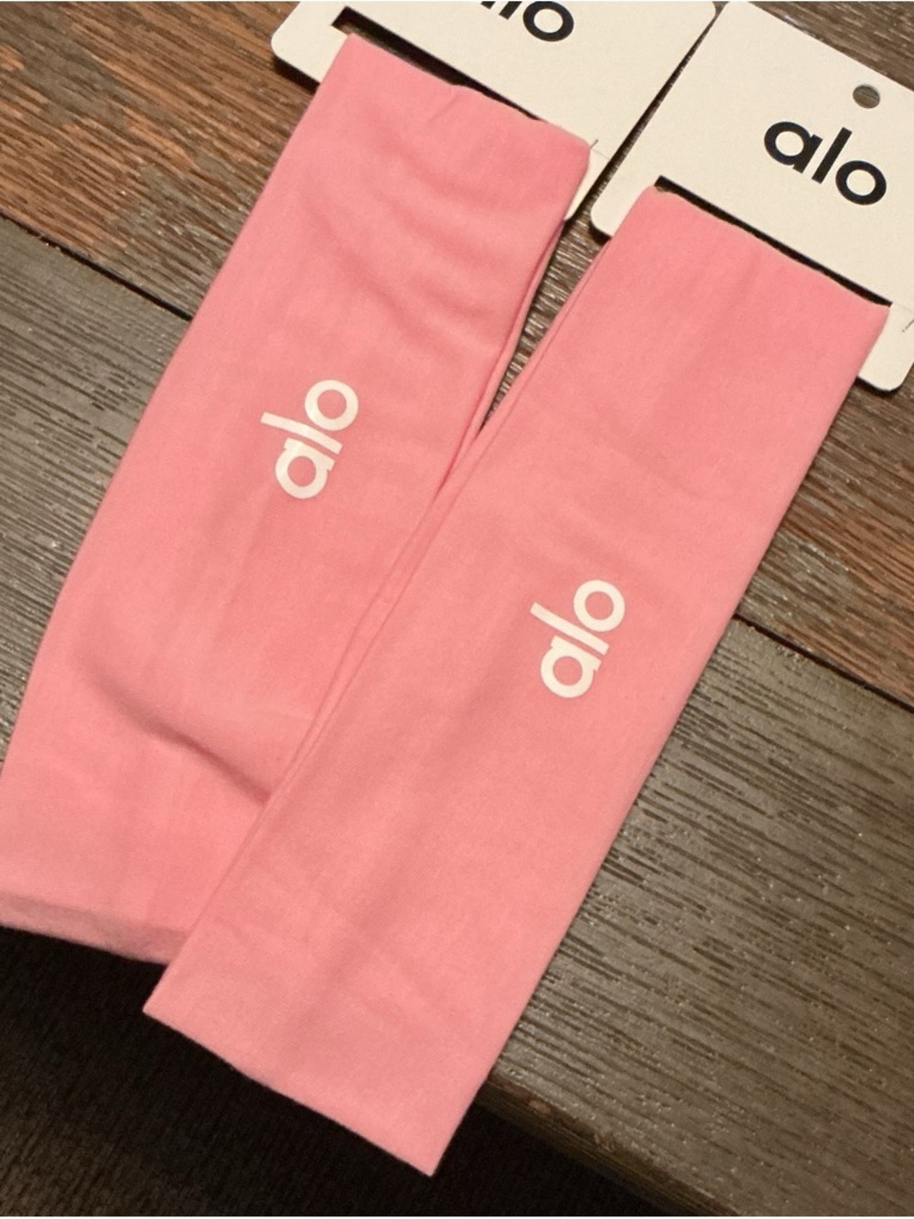 ALO Yoga Kids Pink Stretch Headbands - Pack of 2